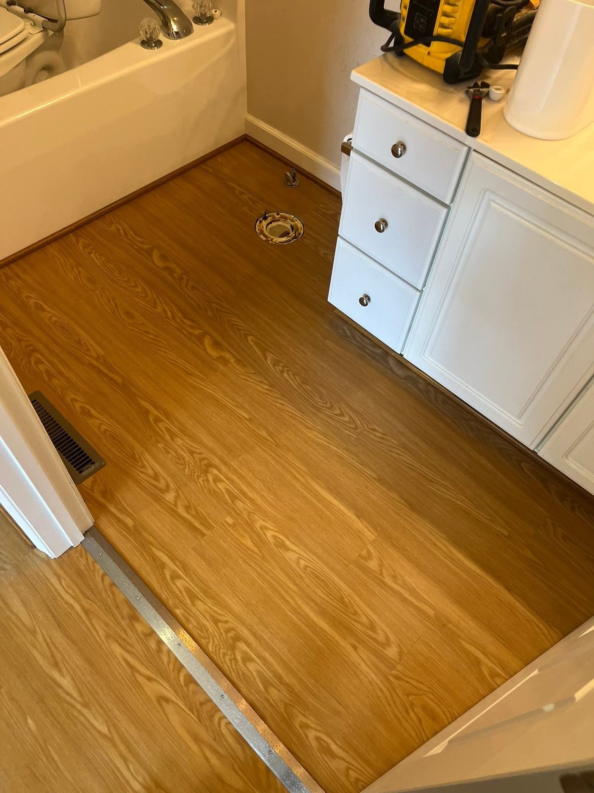 Bathroom flooring update