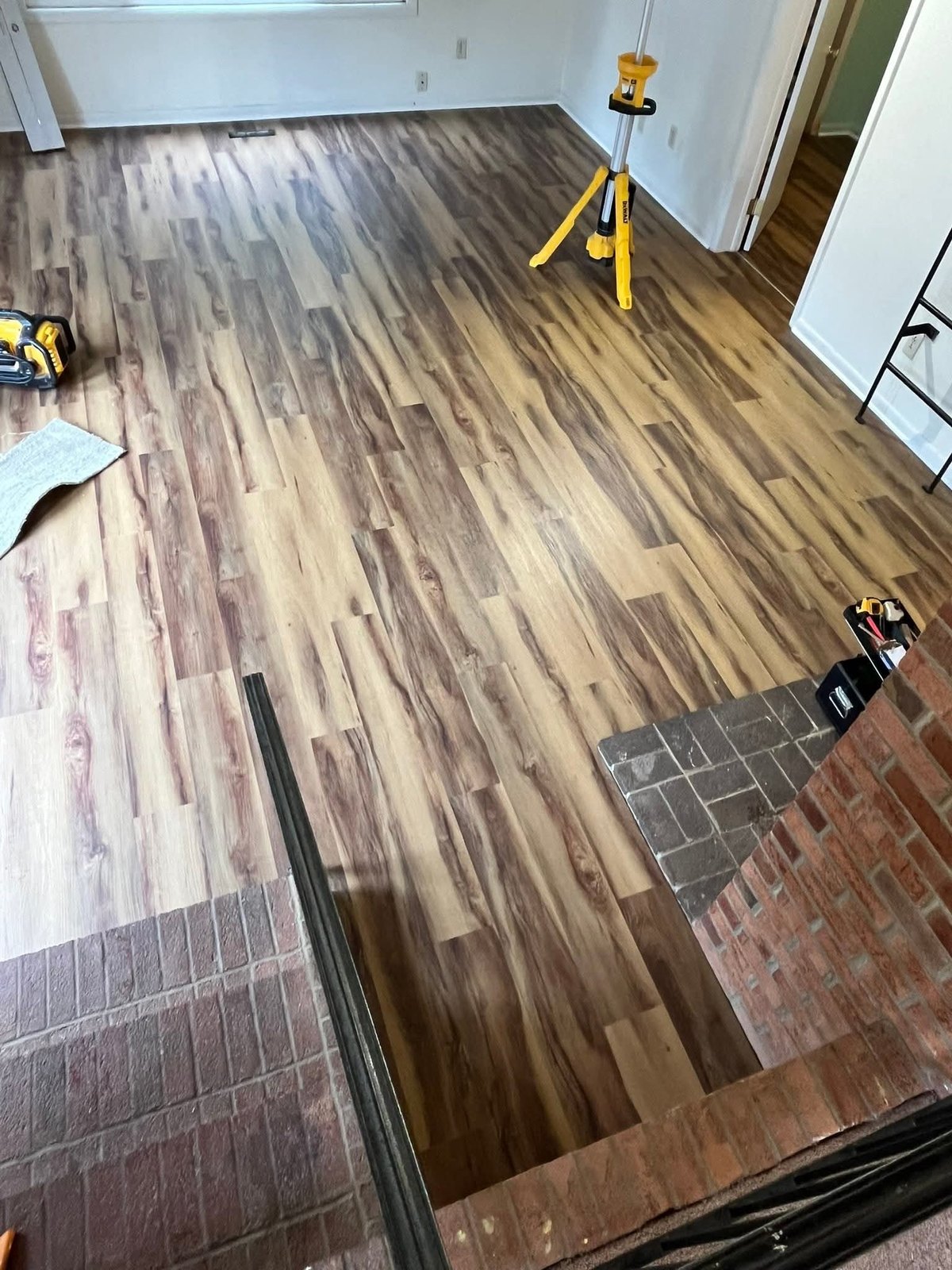 Landing and stair-area flooring